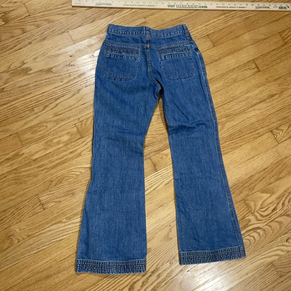OshKosh Bgosh Girls Blue Jeans Size 14 Boot Cut Medium Wash Adjustable Waist